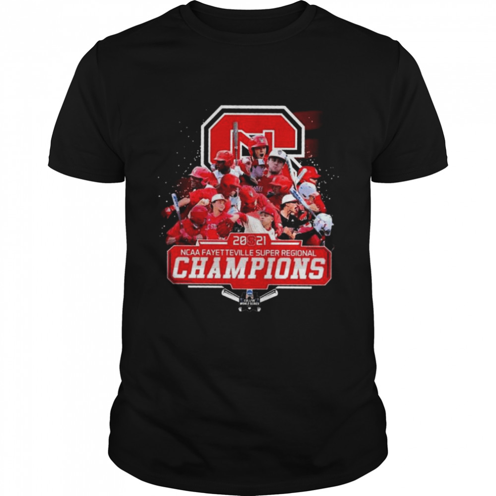 NC State Wolfpack 2021 NCAA Fayetteville Super Regional Champions Shirt
