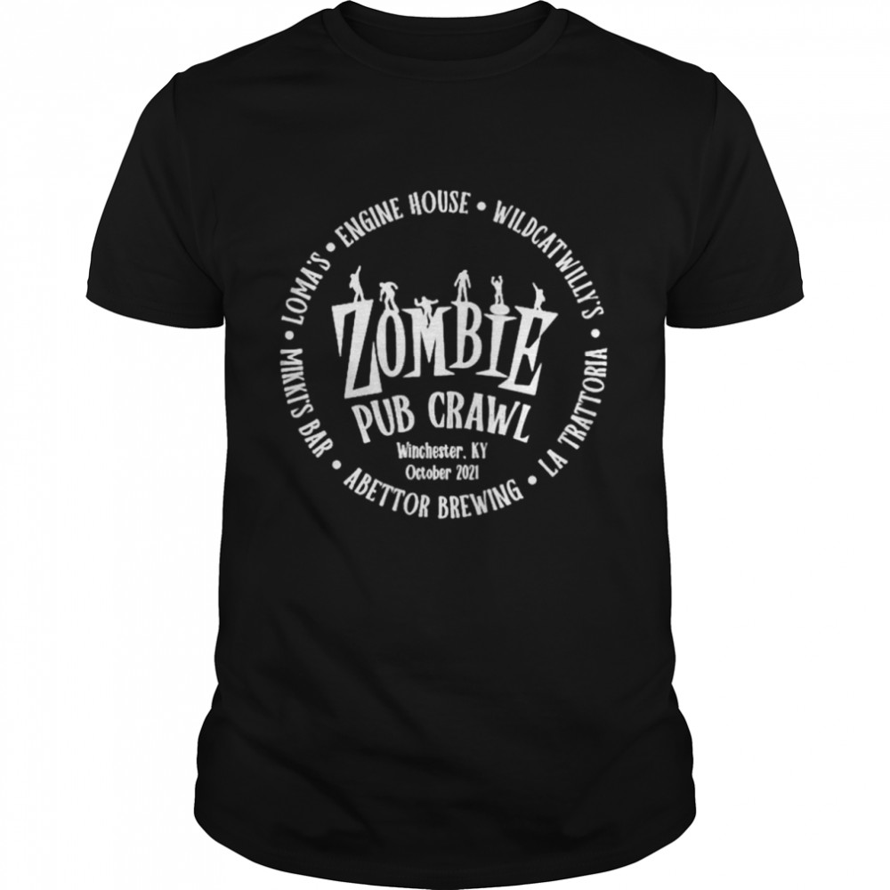 Zombies to eat and drink their way across downtown shirt