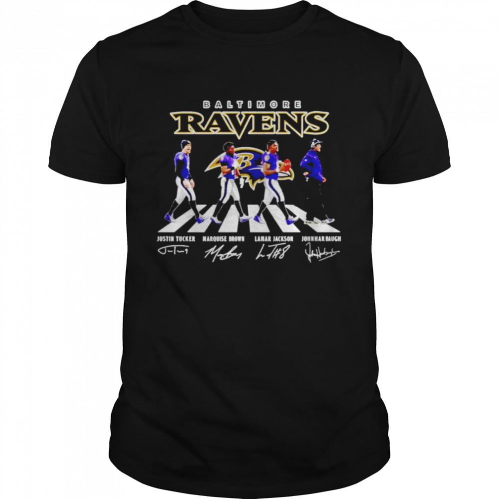 Baltimore Ravens Abbey Road Signatures Shirt