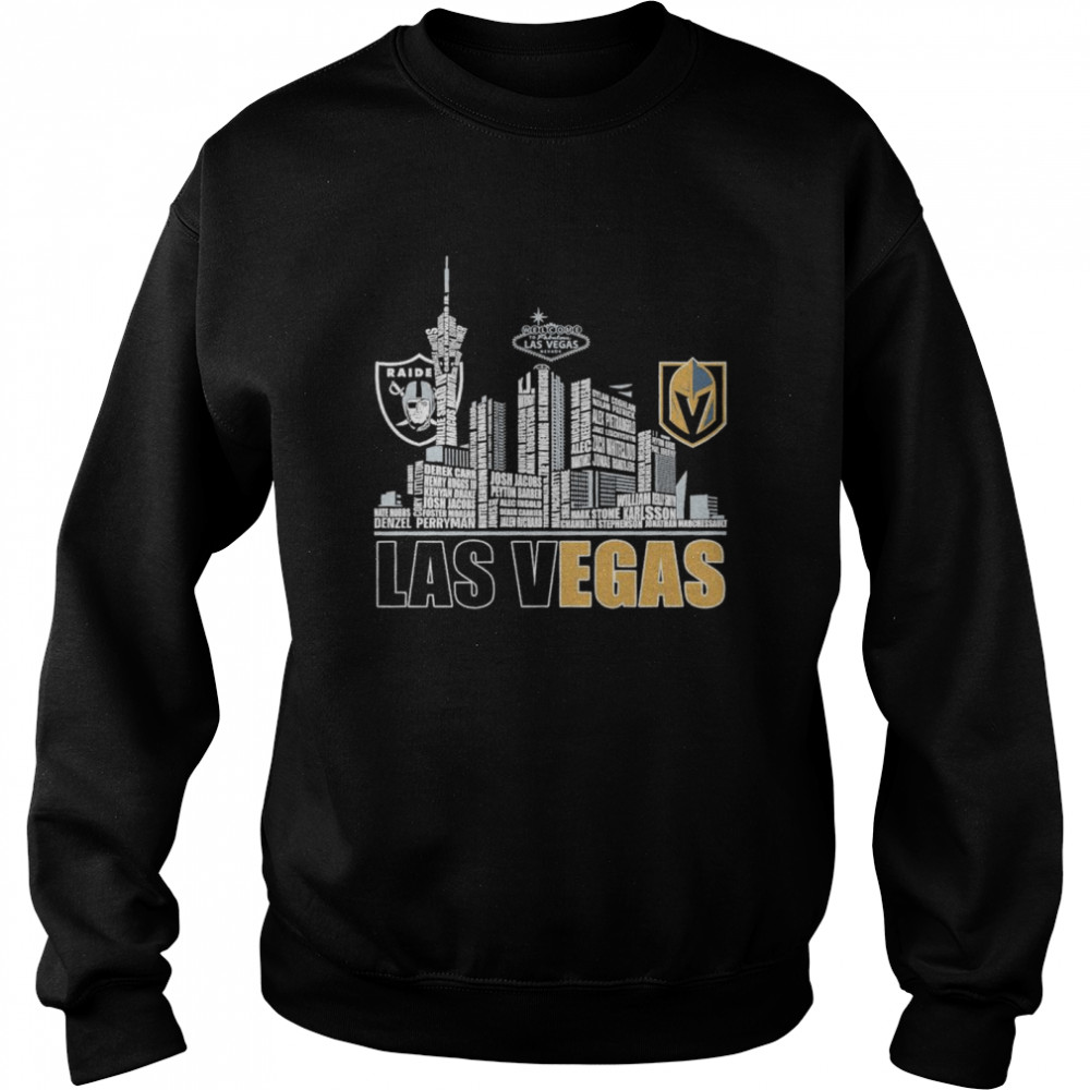 Raiders and Vegas Golden Knights Football City Las Vegas shirt