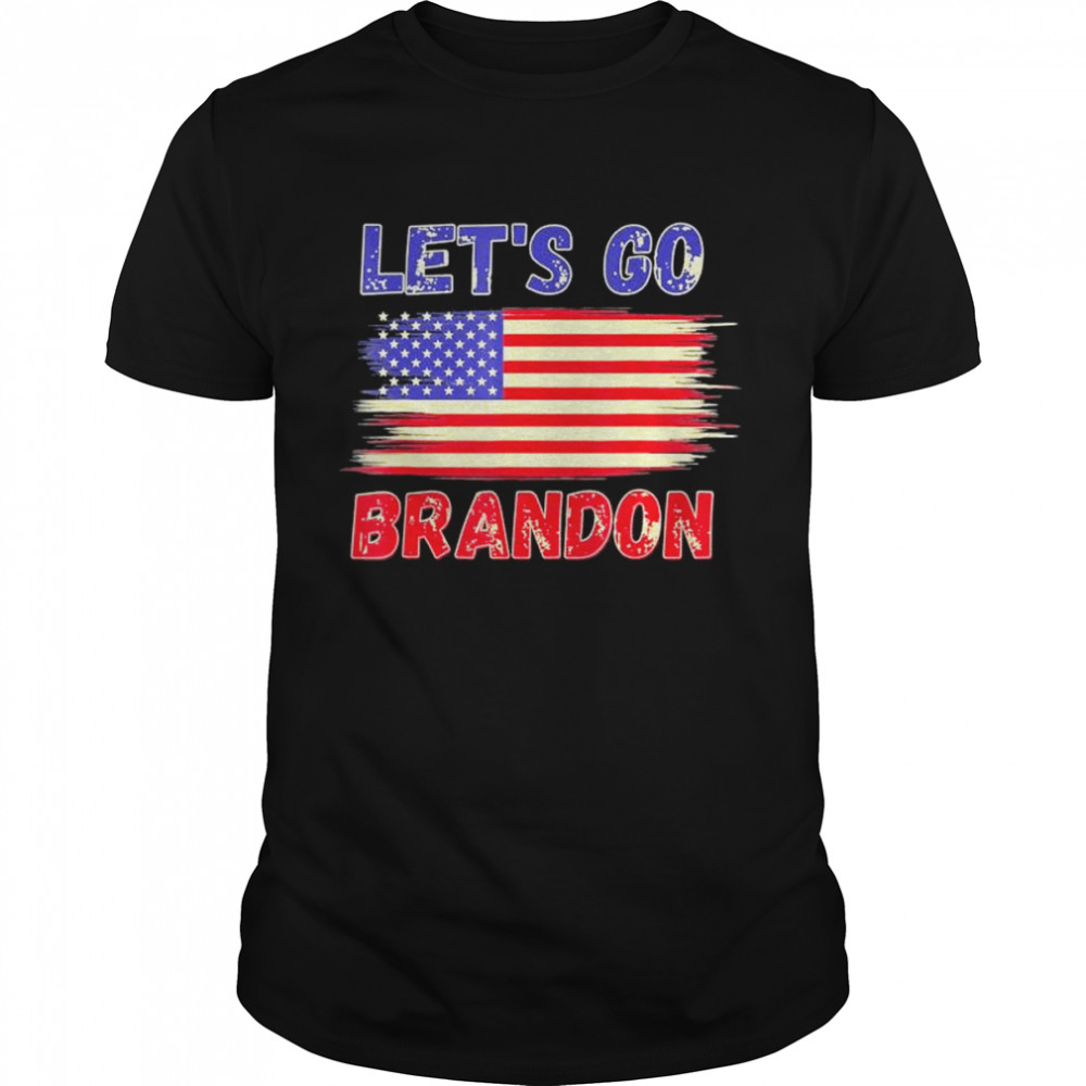 Let’s Go Brandon American Flag  Classic Men's T-shirt