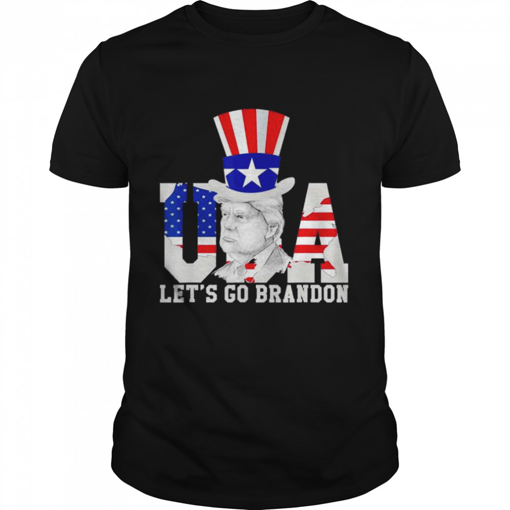 Lets Go Brandon Lets Go Brandon Usa Flag Trump 2024 shirt