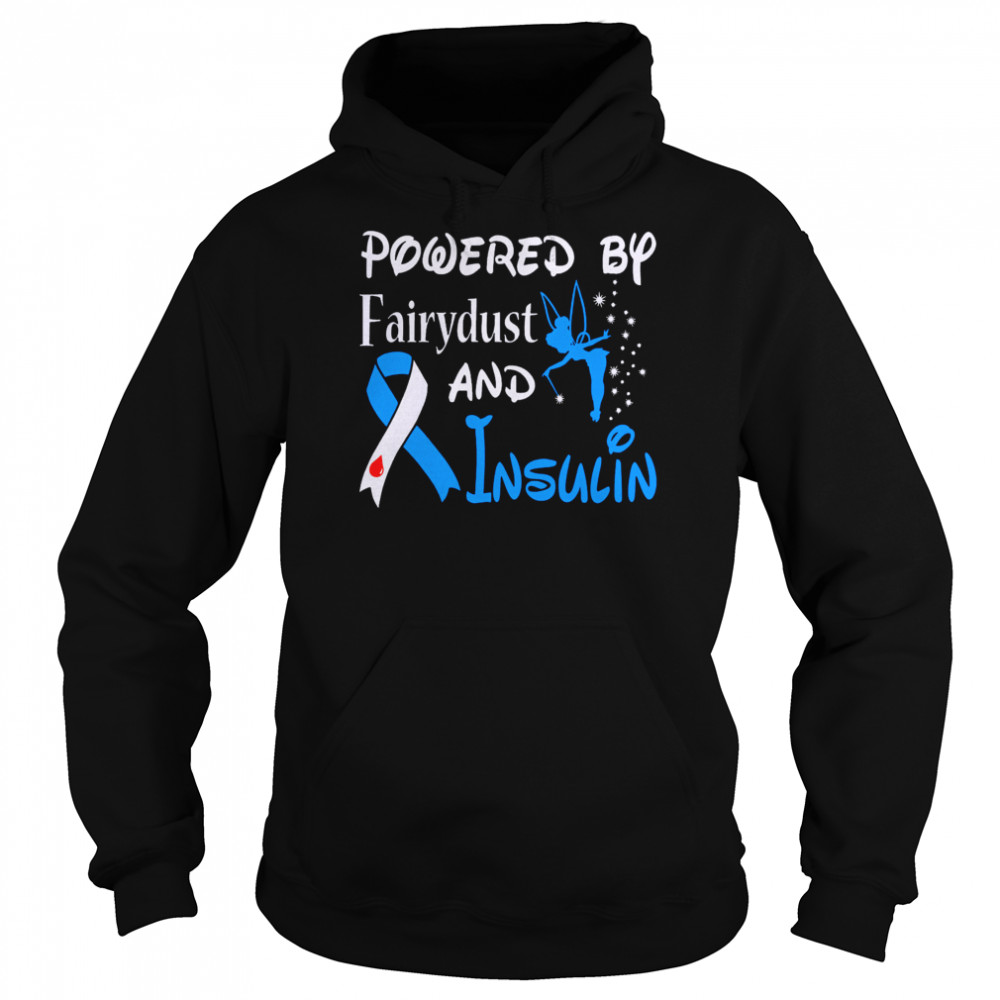 Powered By Fairydust And Insulin Diabetes Awareness  Unisex Hoodie