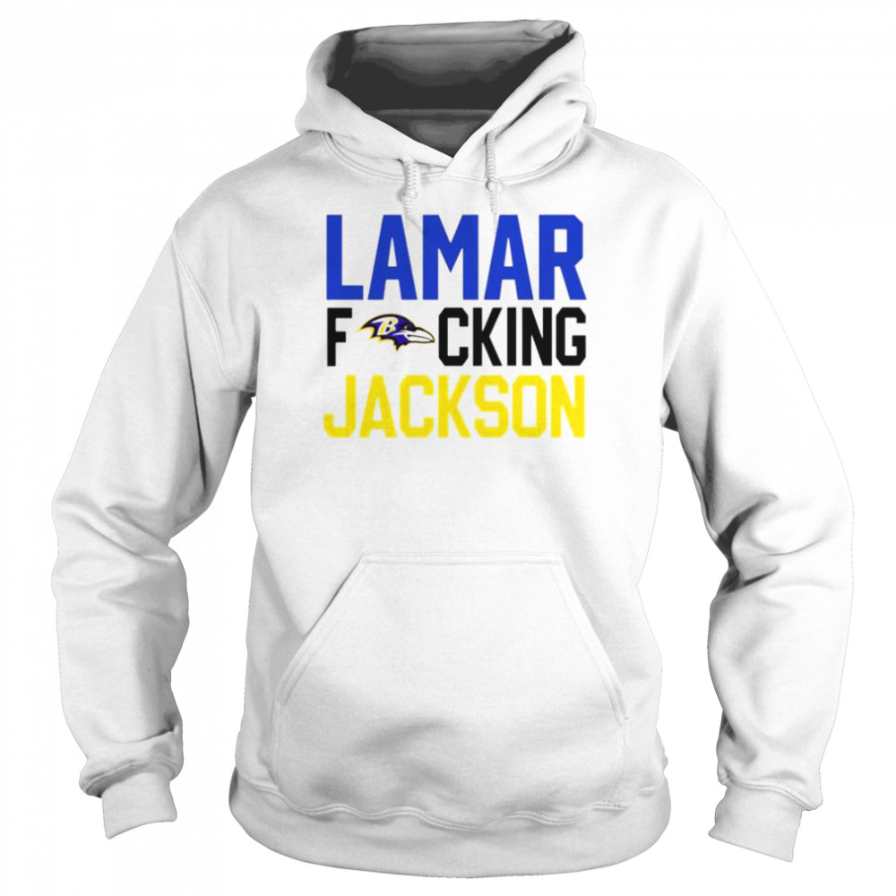 Lamar Fucking Jackson Baltimore Ravens Fan Gifts T-Shirt - Binteez