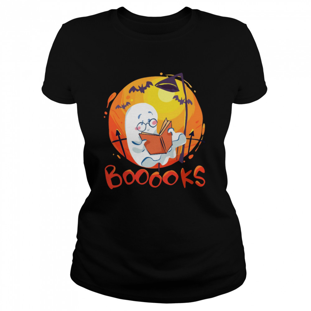 Booooks Boo Books Halloween shirt Classic Women's T-shirt