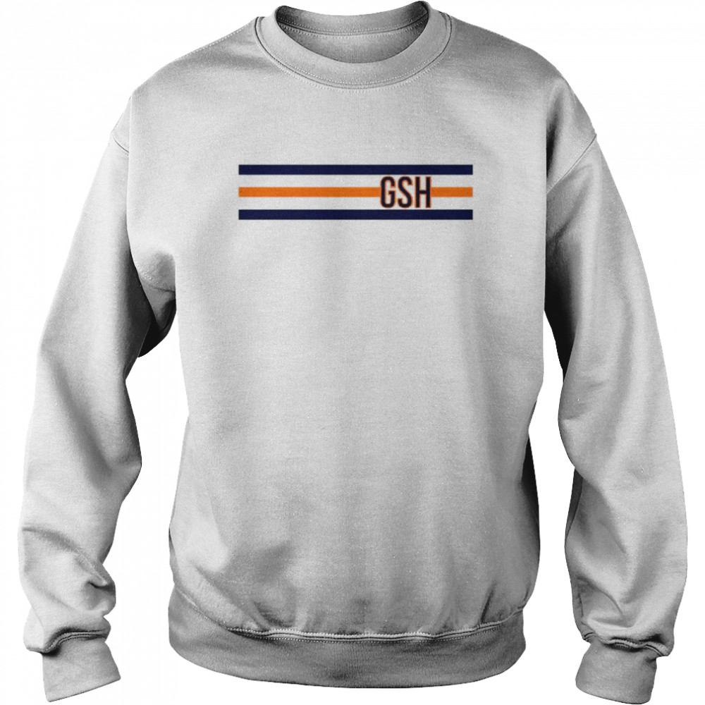 Chicago Bears Inspired GSH Stripes T-Shirt Short t-shirt plain t