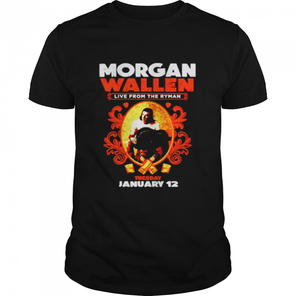 Funny morgan Wallen live from the ryman dark grey ryman event shirt Classic Men's T-shirt