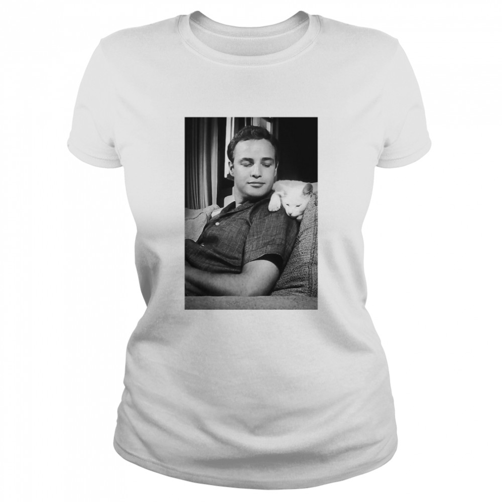 white short sleeves Brando t-shirt