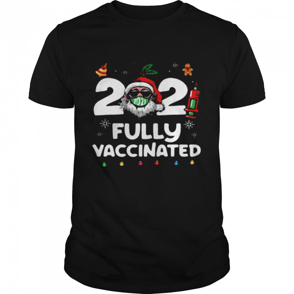 Santa Claus 2021 fully vaccinated Christmas shirt Classic Men's T-shirt