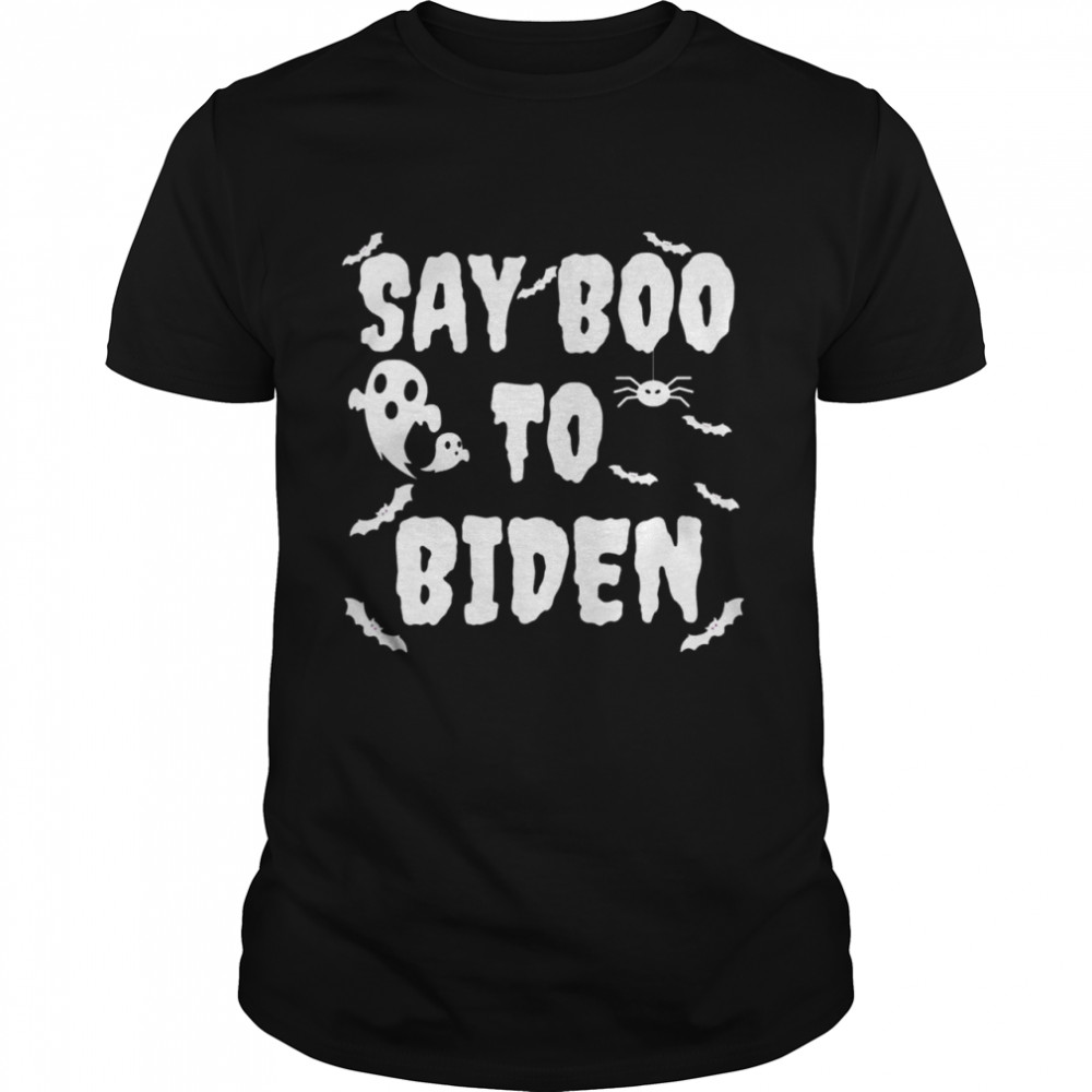 say Boo To Biden Ghost Halloween shirt Classic Men's T-shirt