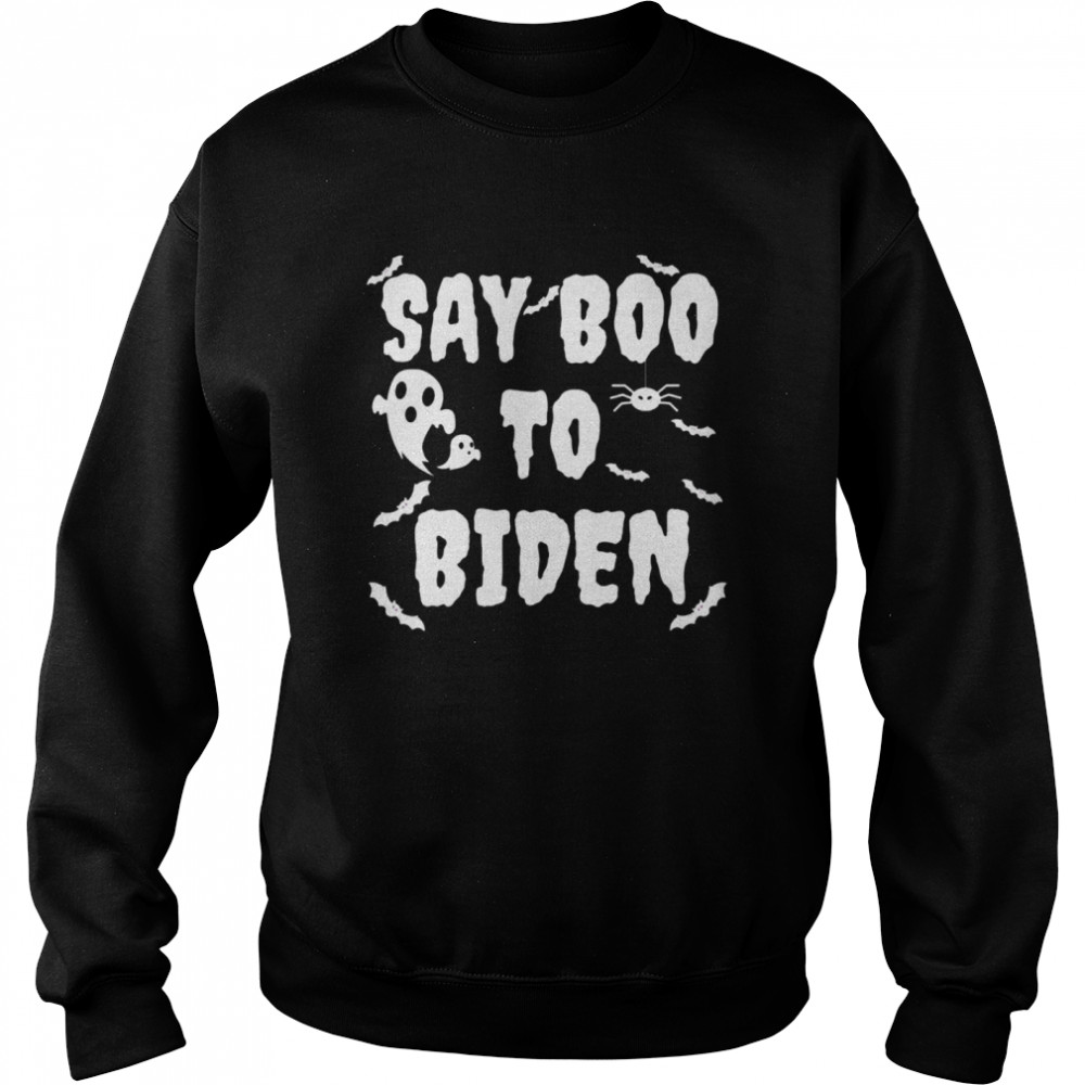 say Boo To Biden Ghost Halloween shirt Unisex Sweatshirt