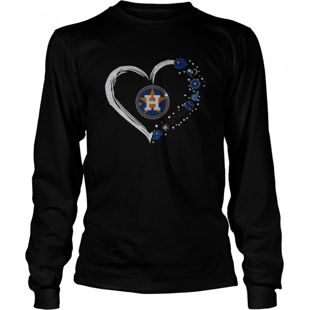 This Girl Loves Her Houston Astros Heart Diamond Shirt Sweatshirt