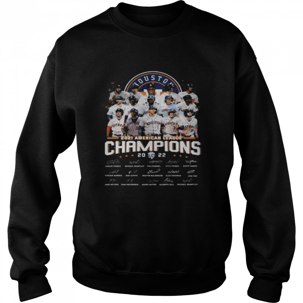 Houston Astros American League Champions 2022 Signatures T-shirt