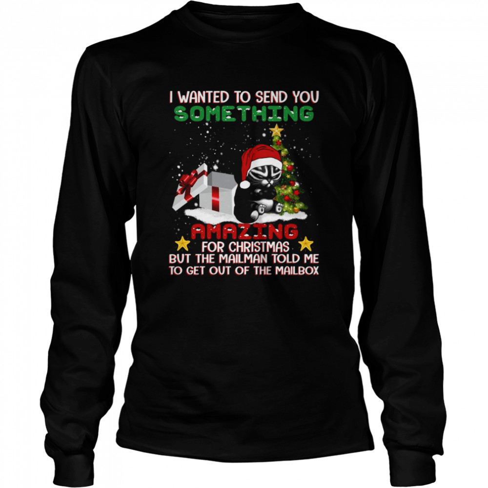 I wanted to send you something amazing for christmas but the mailman told me shirt Long Sleeved T-shirt