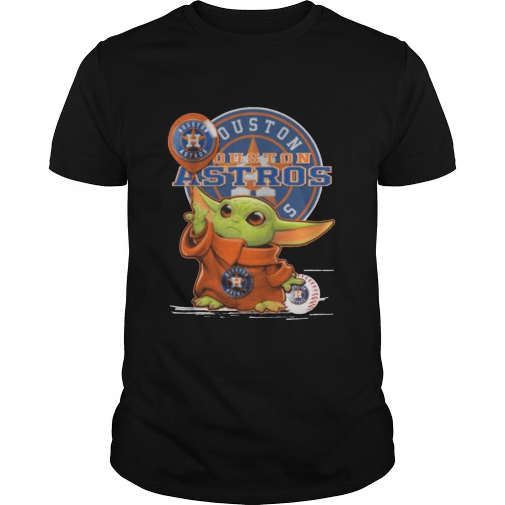 Funny Baby Yoda Baseball Houston Astros 2021 T Shirt 