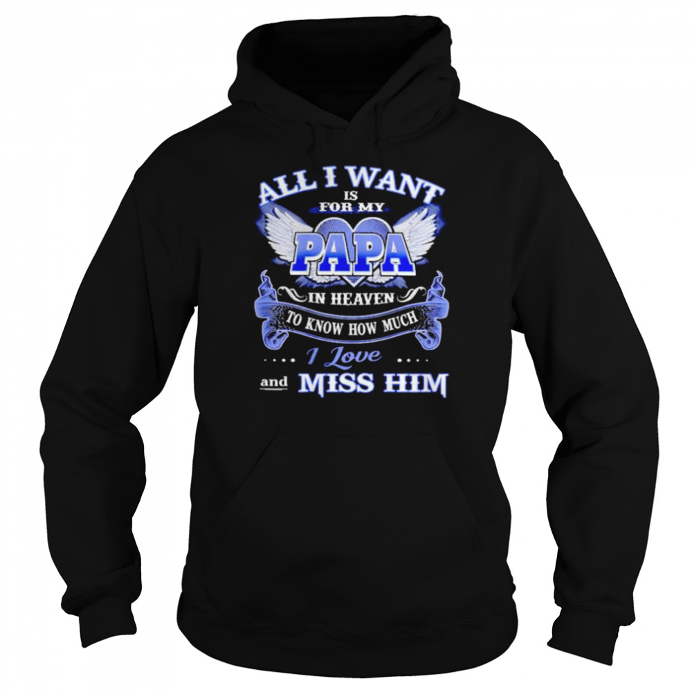 tee All I Want is for My PAPA Unisex Sweatshirt 