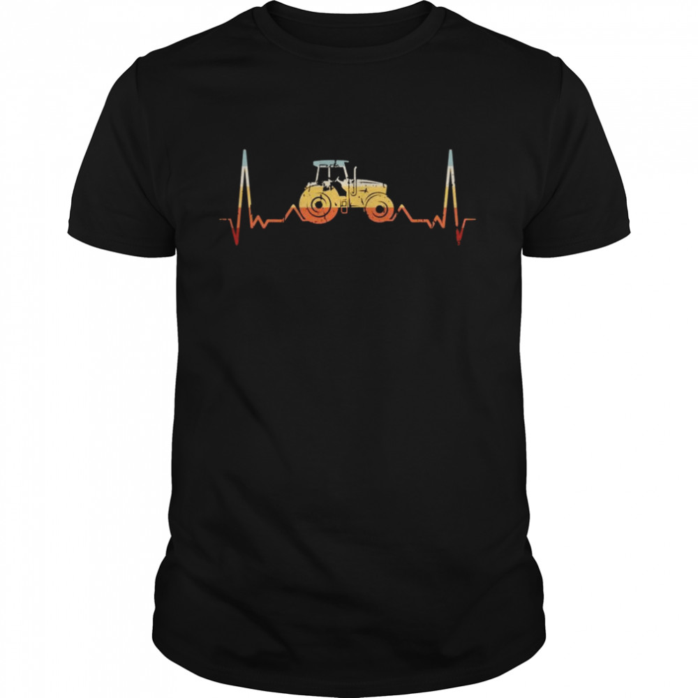 Farmer farmer vintage tractor heartbeat tractor Shirt