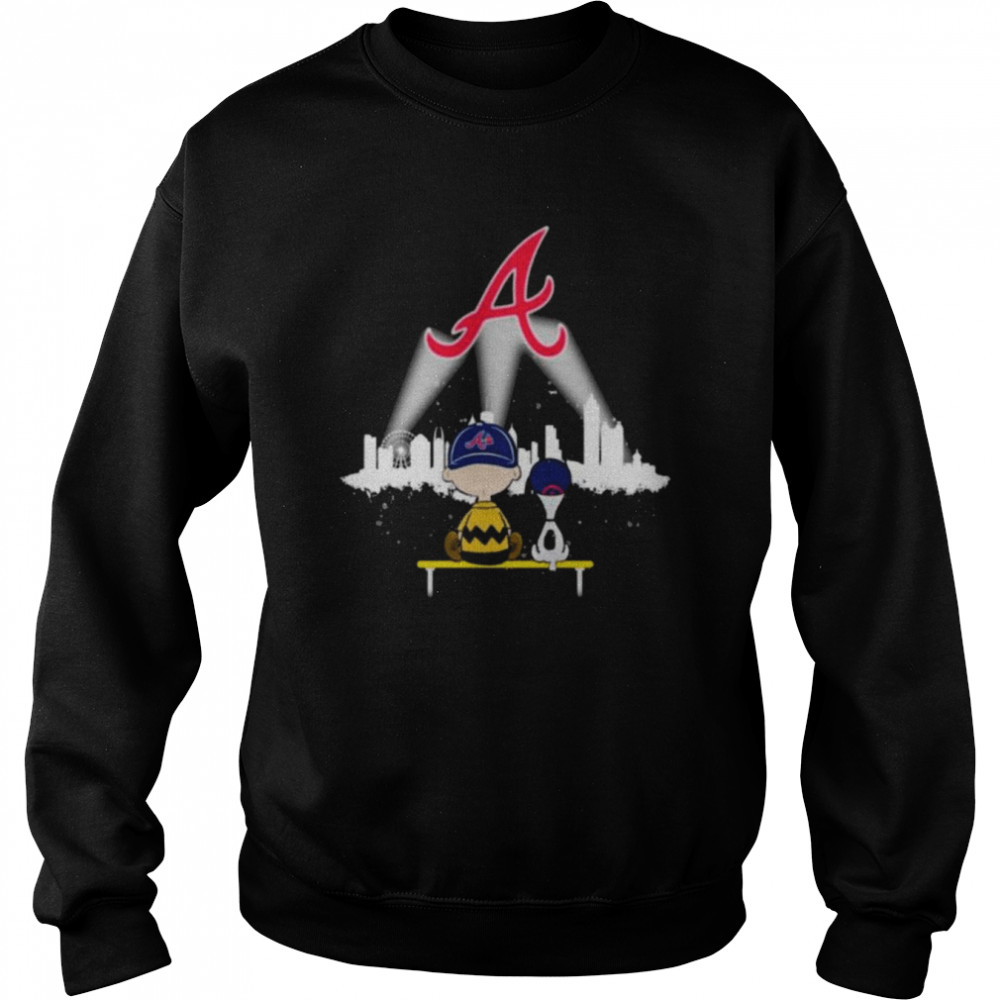 Charlie Brown & Snoopy :Atlanta Braves T-Shirt - TeeNaviSport