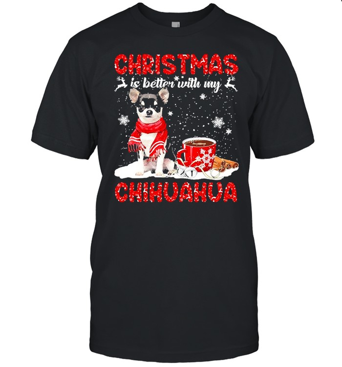 Christmas Is Better With My Black Chihuahua Dog Sweater  Classic Men's T-shirt