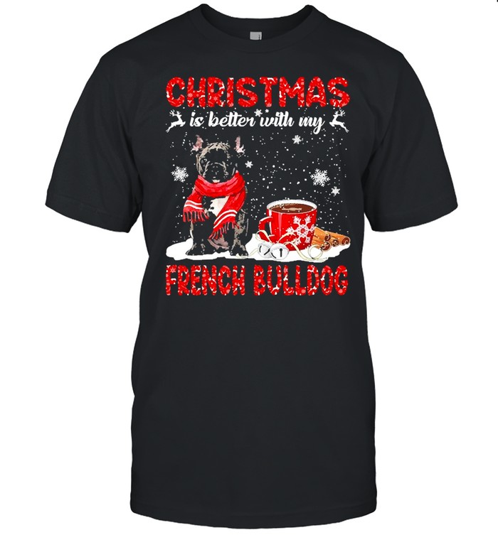 Christmas Is Better With My Black French Bulldog Dog Sweater  Classic Men's T-shirt
