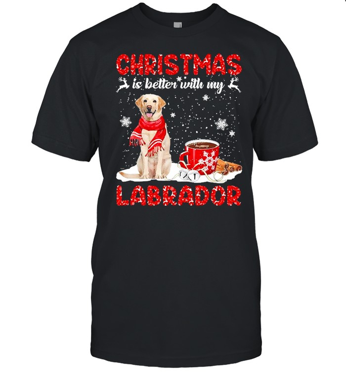 Christmas Is Better With My Yellow Labrador Dog Sweater  Classic Men's T-shirt