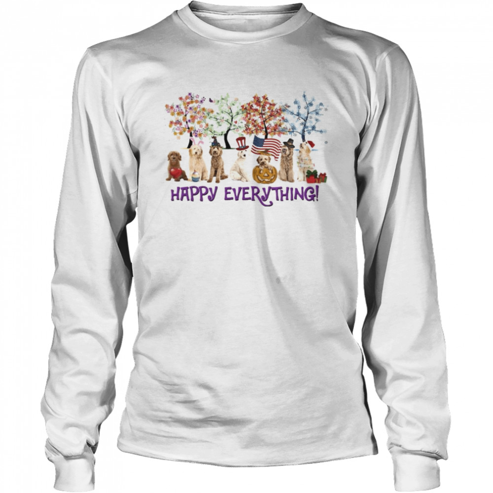 Goldendoodles Happy Everything Thanksgiving 2021 Long Sleeved T-shirt