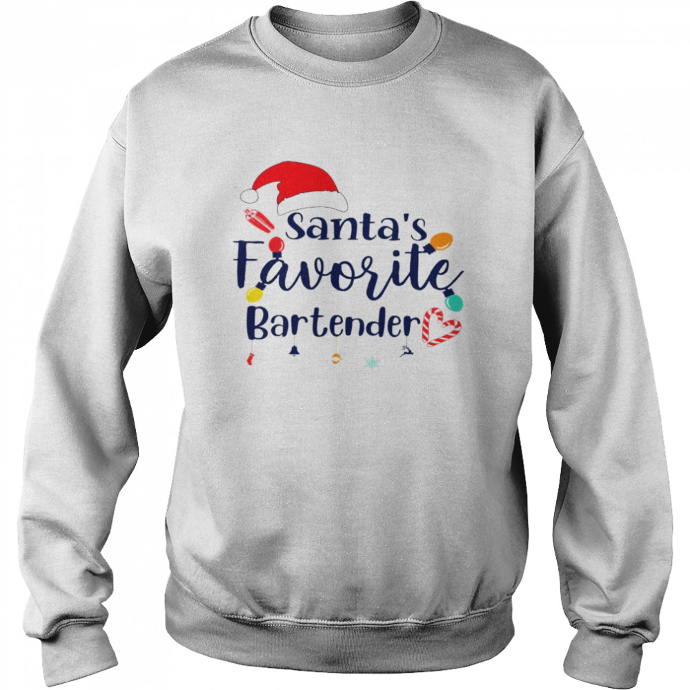 Santa’s favorite bartender shirt Unisex Sweatshirt