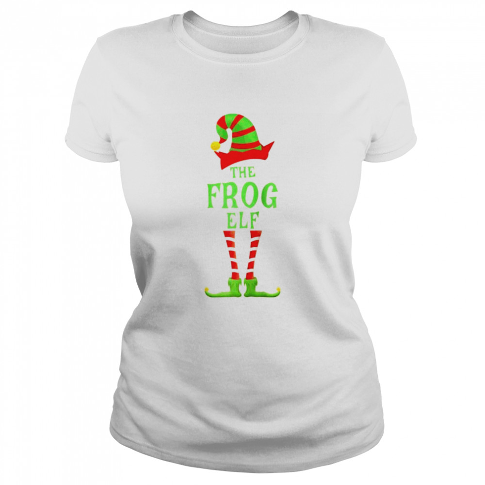 THE FROG Elf Christmas Novelty Family Christmas Pajama Party Classic Women's T-shirt