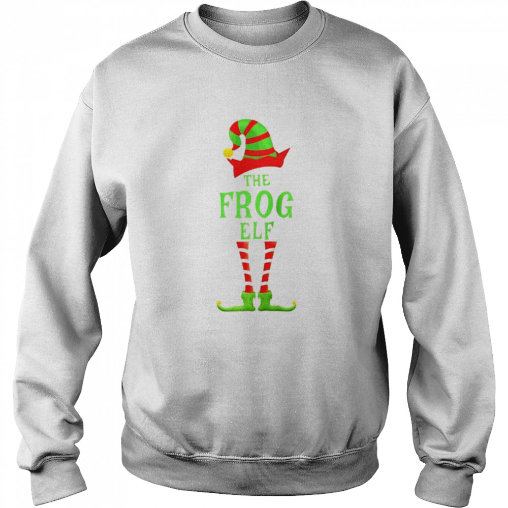 THE FROG Elf Christmas Novelty Family Christmas Pajama Party Unisex Sweatshirt