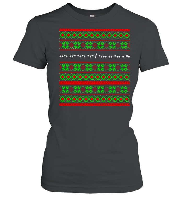 Awesome fuck Joe Biden ugly Christmas sweater Classic Women's T-shirt