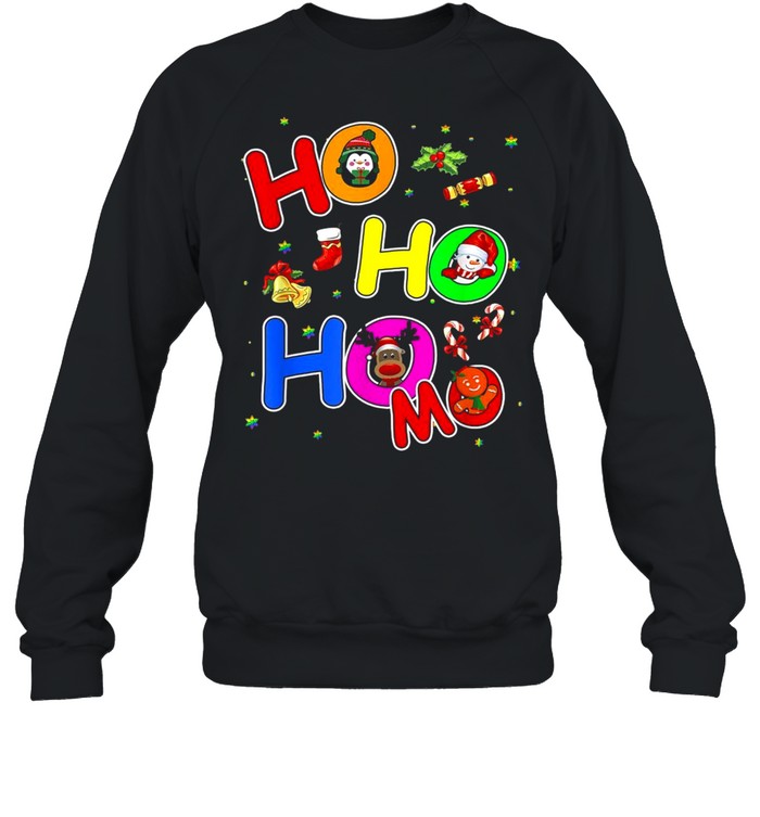Hoho Homo Gay Christmas Santa Hat Love Is Love Lgbtq Pride Unisex Sweatshirt