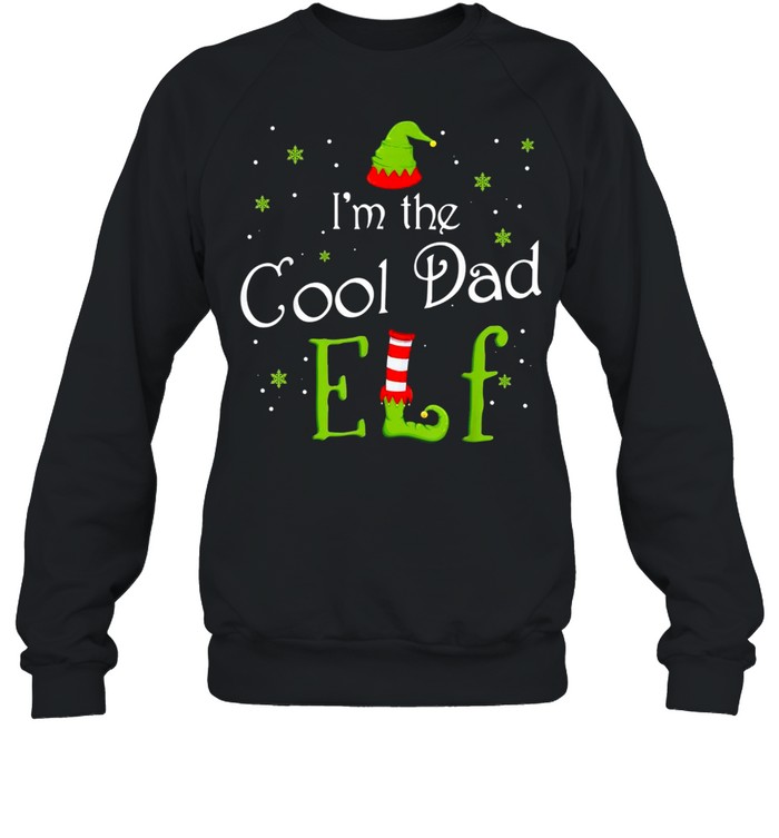 I’m The Cool Dad Elf Xmas Matching Christmas For Family Unisex Sweatshirt