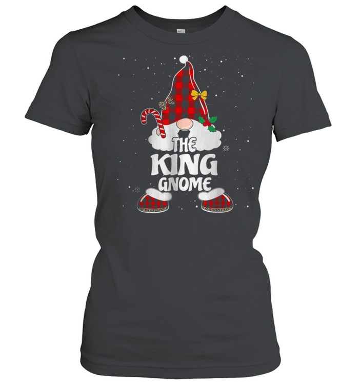 King Gnome Buffalo Plaid Matching Family Christmas Pajama T- Classic Women's T-shirt