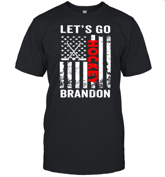 Let’s go brandon Hockey American flag shirt Classic Men's T-shirt