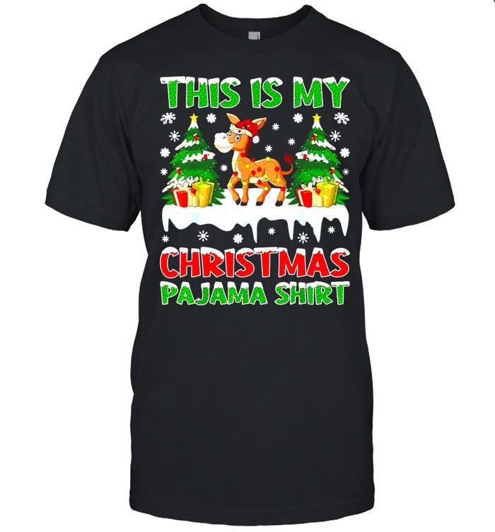 Xmas Santa This Is My Donkey Christmas Pajama Sweater T-shirt Classic Men's T-shirt