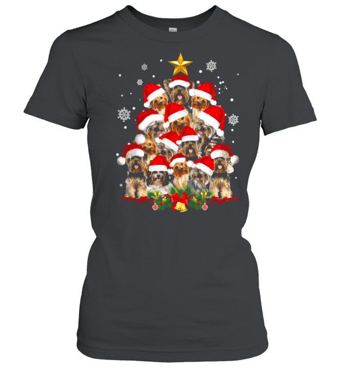 Yorkie christmas tree xmas gifts for yorkie dog lover shirt Classic Women's T-shirt