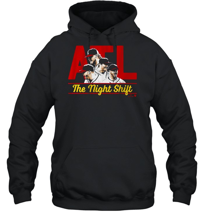 Atl the night shift atlanta braves shirt, hoodie, sweater, long