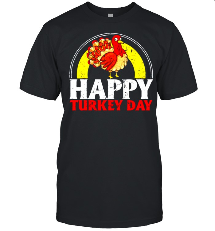 happy Turkey day Thanksgiving shirt Classic Men's T-shirt
