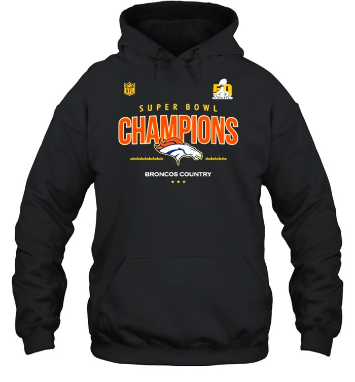 Denver Broncos 50 super bowl champions shirt, hoodie, sweater and v-neck t- shirt