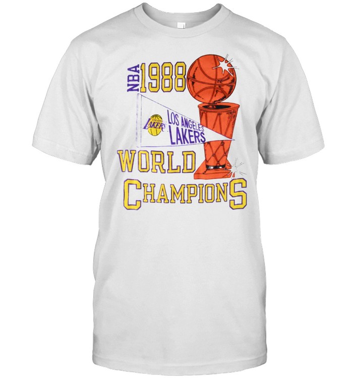 1988 Los Angeles Lakers World Champions tShirt - Kingteeshop