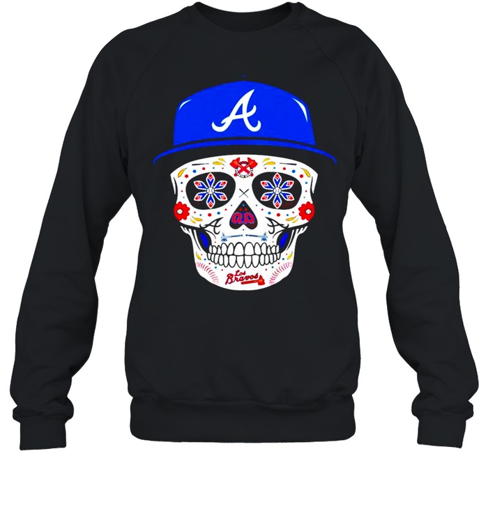 Chris Martin Atlanta Braves Sugar Skull T-shirt - Kingteeshop
