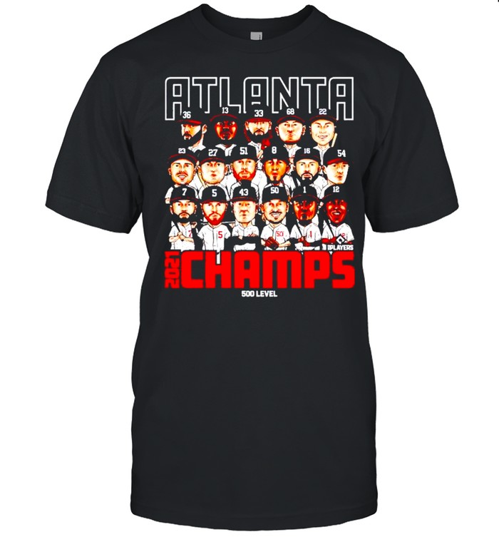 Atlanta Braves 2021 Champs players chibi shirt