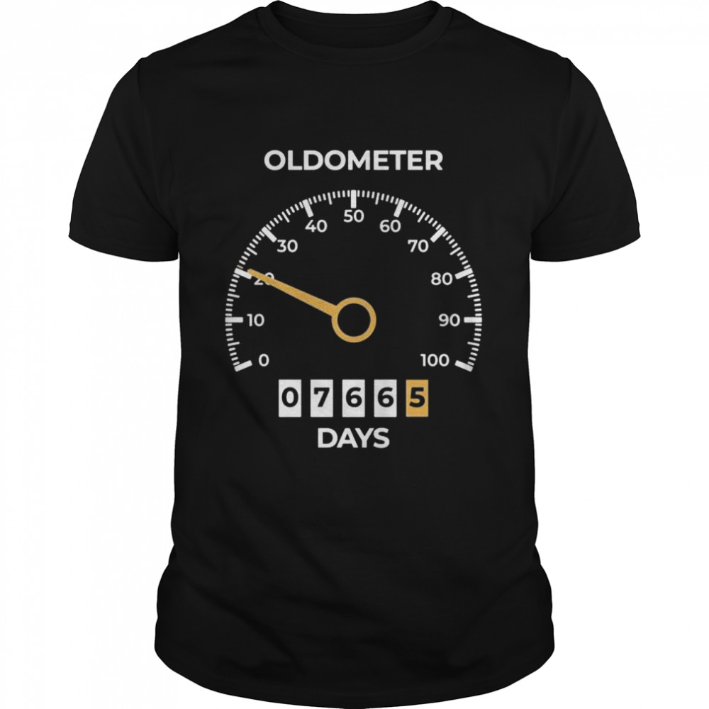Oldometer 21 Years 7665 Days 21st Birthday Shirt