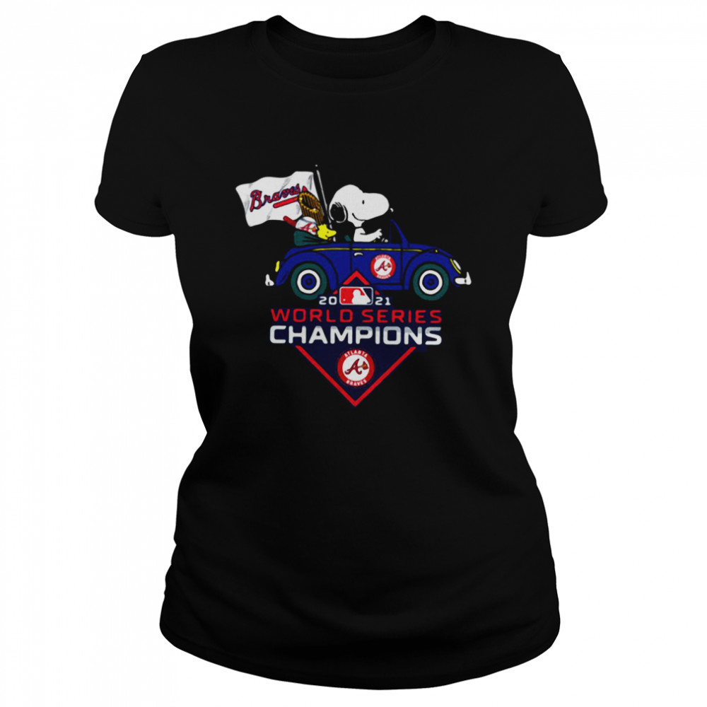 Snoopy Atlanta Braves World Series Champions 2021 Shirt