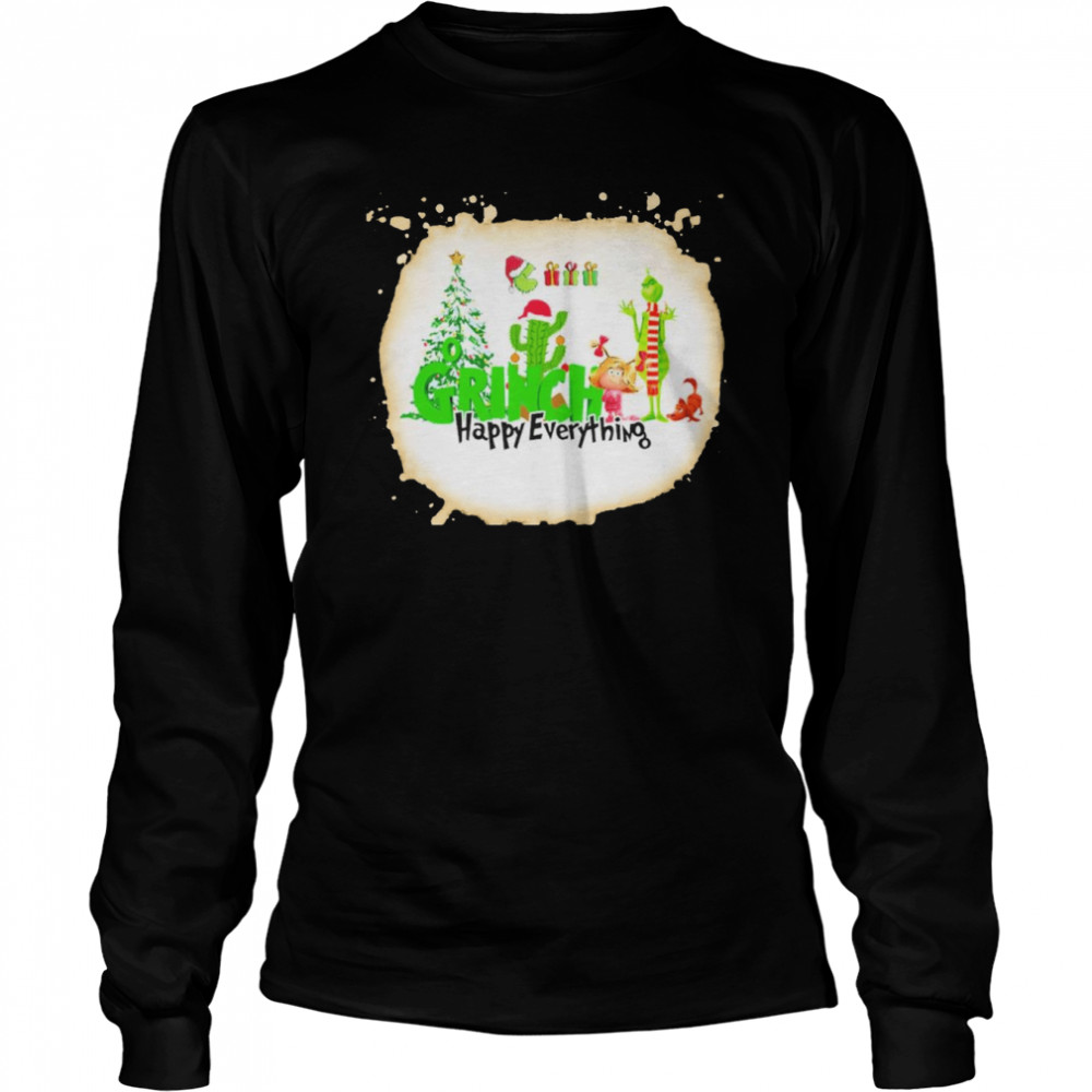 Grinch Happy Everything Christmas 2021 shirt Long Sleeved T-shirt