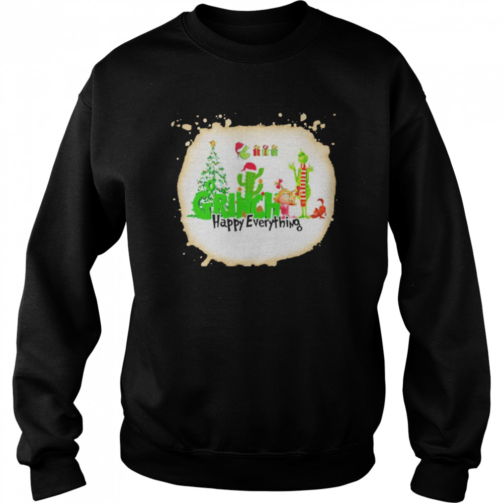 Grinch Happy Everything Christmas 2021 shirt Unisex Sweatshirt