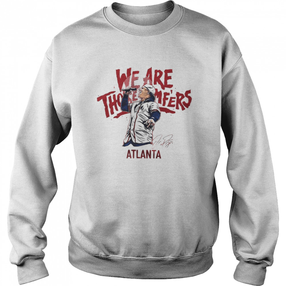 Joc Pederson Atlanta Braves we are those Mf'ers signature T-shirt -  Kingteeshop