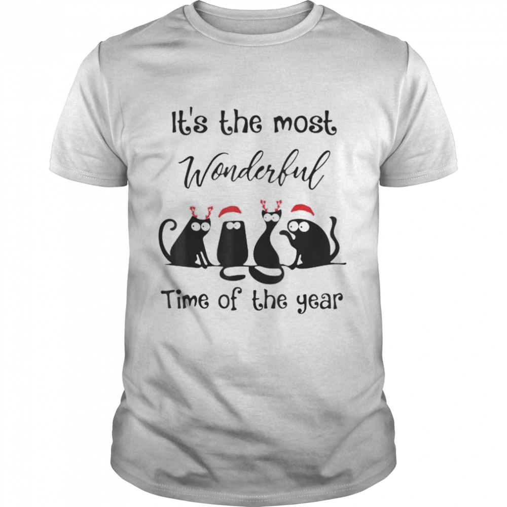 Official cat it’s the most wonderful time of the year Christmas sweater Classic Men's T-shirt
