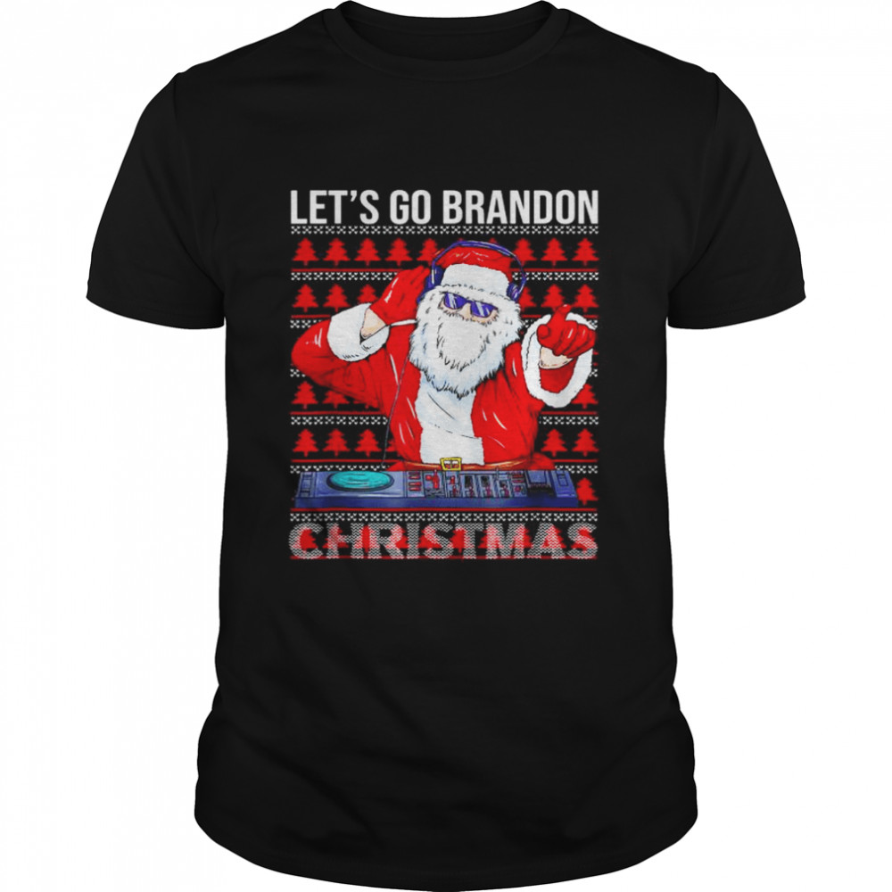 DJ Santa Let’s Go Brandon Christmas tshirt Classic Men's T-shirt