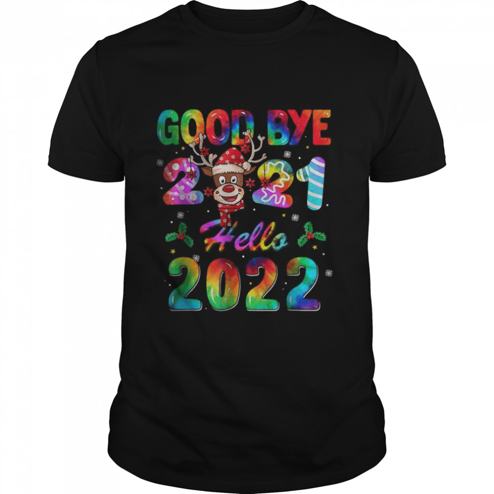 Goodbye 2021 Hello 2022 Merry Christmas Happy New Year 2022 T- Classic Men's T-shirt